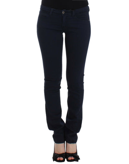 Costume National Chic Bleu Coupe Droite Denim Délice