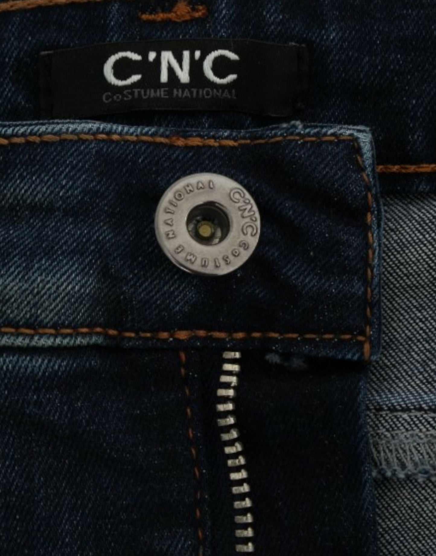 Jean droit bleu chic de créateur Costume National