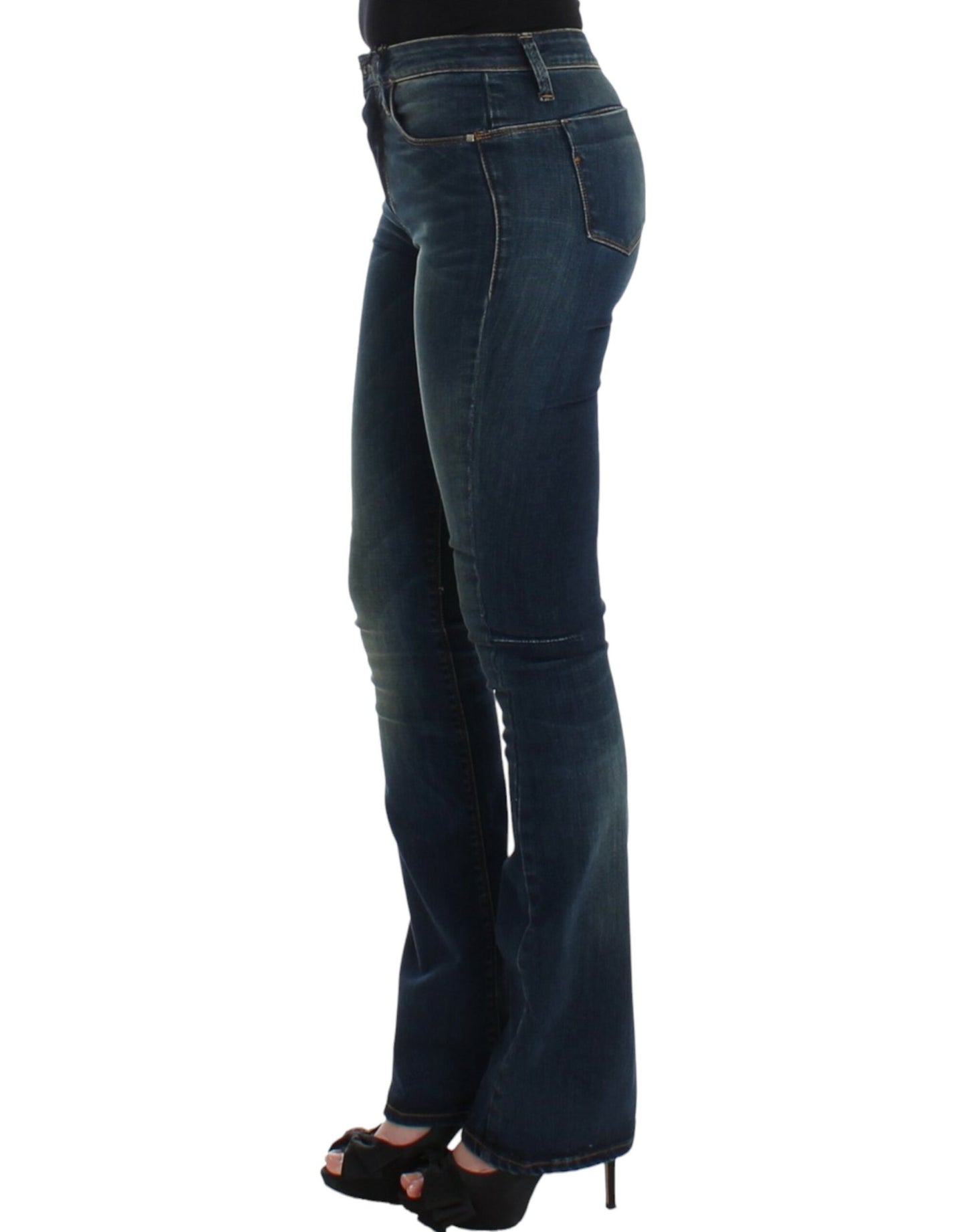 Jean droit bleu chic de créateur Costume National
