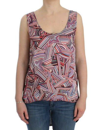 Costume National Chic Haut sans manches multicolore