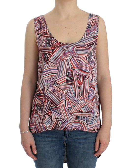 Costume National Chic Haut sans manches multicolore
