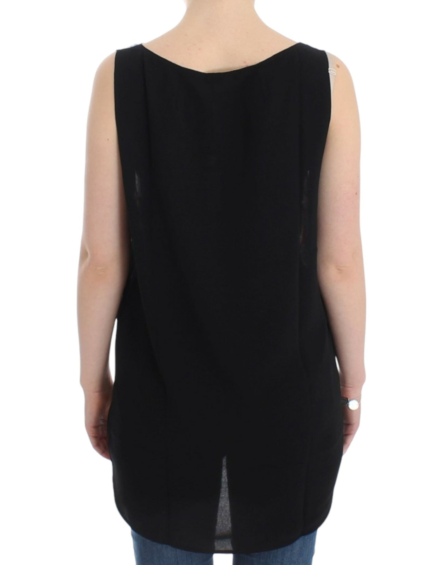 Costume National Chic Haut sans manches multicolore