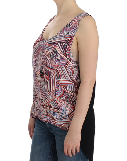 Costume National Chic Haut sans manches multicolore