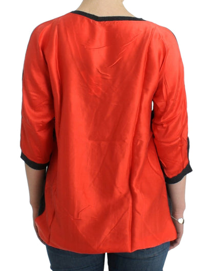 Pull à manches courtes et col en V en mélange d'alpaga Costume National Chic