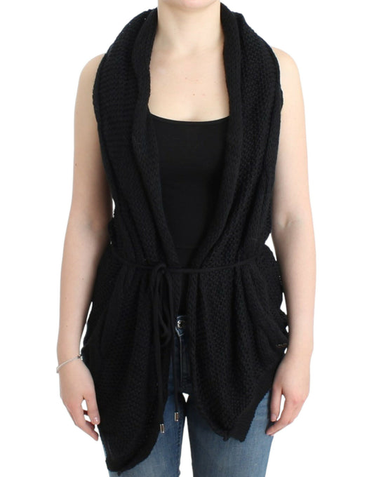 Gilet sans manches en tricot chic national
