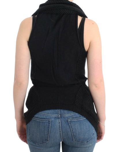 Gilet sans manches en tricot chic national