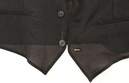 Dolce &amp; Gabbana Élégant gilet en laine noire