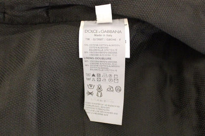 Dolce &amp; Gabbana - Robe-gilet élégante en coton mélangé noir