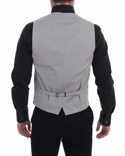 Dolce &amp; Gabbana - Gilet élégant gris coupe slim