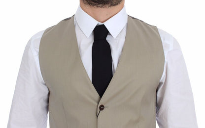 Dolce &amp; Gabbana Élégant gilet en coton beige
