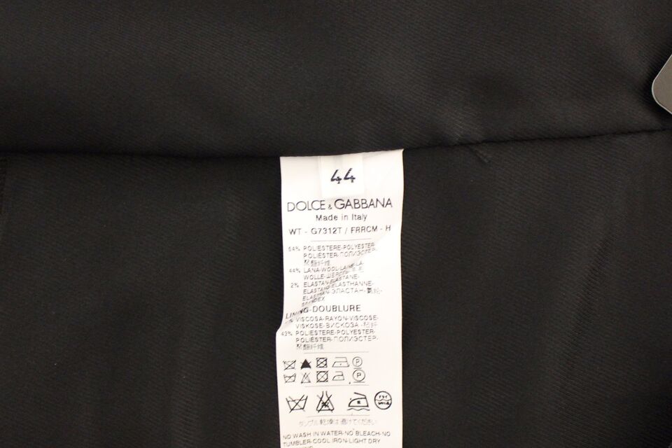 Dolce & Gabbana Gray Wool Stretch Dress Vest Jacket Blazer by Dolce & Gabbana