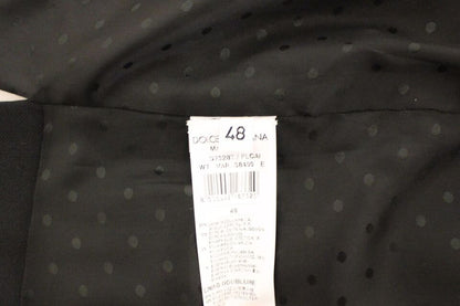 Dolce &amp; Gabbana Élégant gilet en laine et soie noire