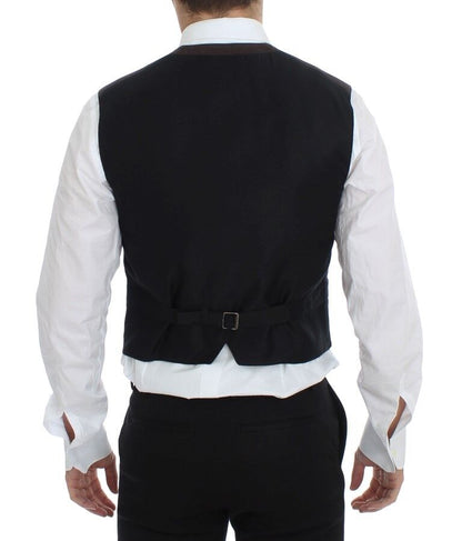 Dolce &amp; Gabbana - Gilet élégant en coton mélangé marron