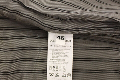 Dolce &amp; Gabbana Élégant gilet en coton stretch gris