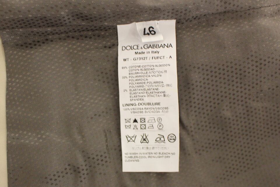 Dolce &amp; Gabbana - Élégant gilet en coton mélangé beige