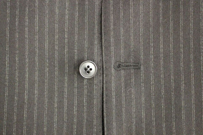Dolce &amp; Gabbana Black Striped Wool Single Breasted Cardigan