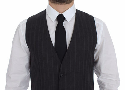 Dolce &amp; Gabbana - Robe gilet élégante à rayures grises