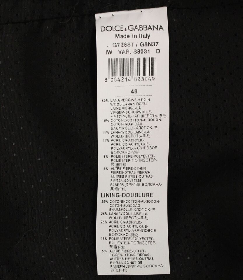 Dolce & Gabbana Gray Wool Blend Logo Vest Gilet Weste by Dolce & Gabbana