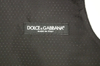 Dolce &amp; Gabbana Élégant gilet en laine mélangée grise
