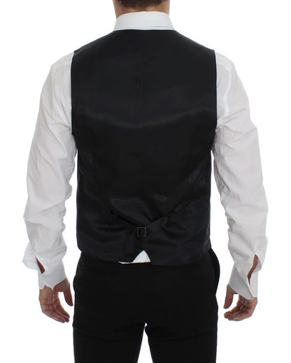 Dolce &amp; Gabbana Élégant gilet en laine mélangée grise