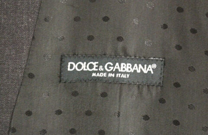 Dolce &amp; Gabbana - Gilet élégant en laine grise pour robe de soirée