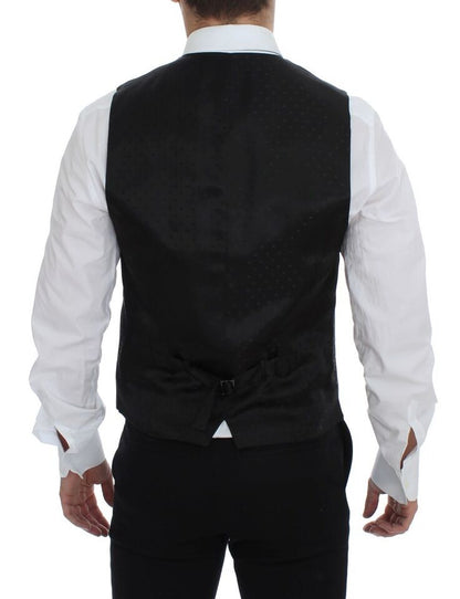 Dolce &amp; Gabbana - Gilet élégant en laine grise pour robe de soirée