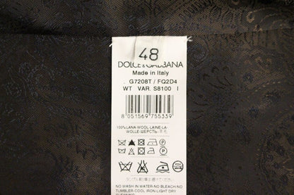 Dolce &amp; Gabbana Brown Check Wool Single Breasted Cardigan