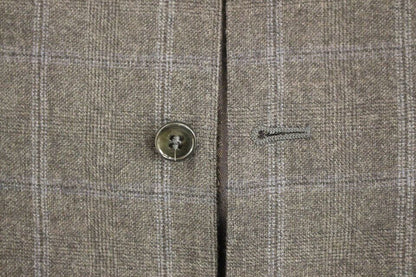 Dolce &amp; Gabbana Brown Check Wool Single Breasted Cardigan