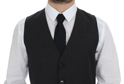 Dolce &amp; Gabbana - Robe gilet élégante à rayures grises