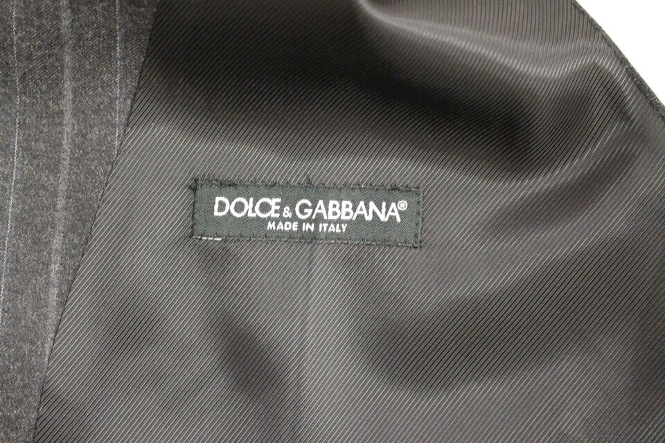 Dolce &amp; Gabbana - Robe gilet élégante à rayures grises
