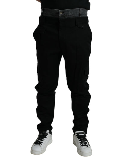 Dolce & Gabbana Black Gray slim Cotton Denim Jeans by Dolce & Gabbana