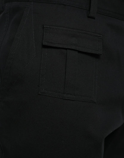 Dolce & Gabbana Black Gray slim Cotton Denim Jeans by Dolce & Gabbana