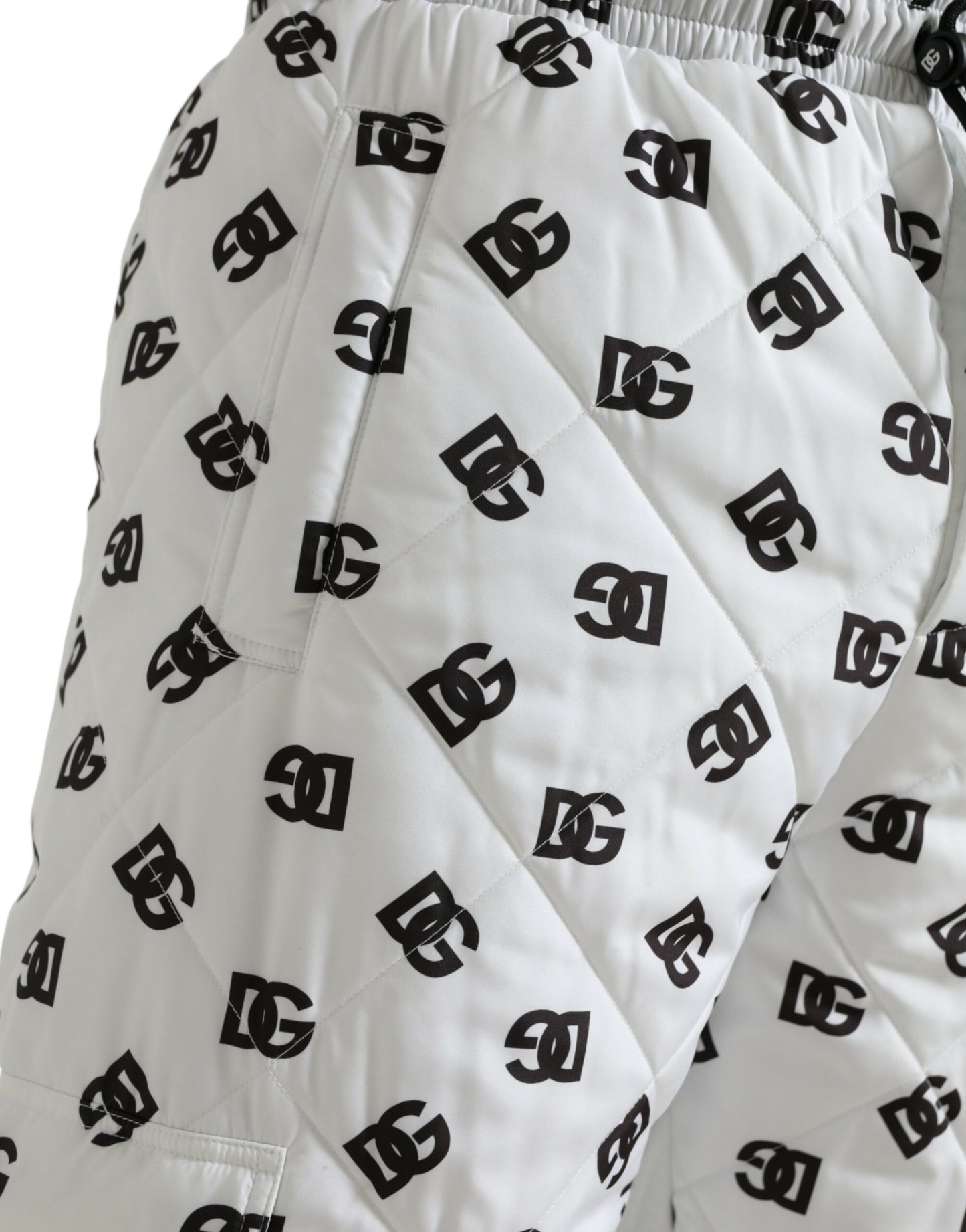 Dolce & Gabbana White Logo DG Print Men Jogger Sweatpants Pants by Dolce & Gabbana