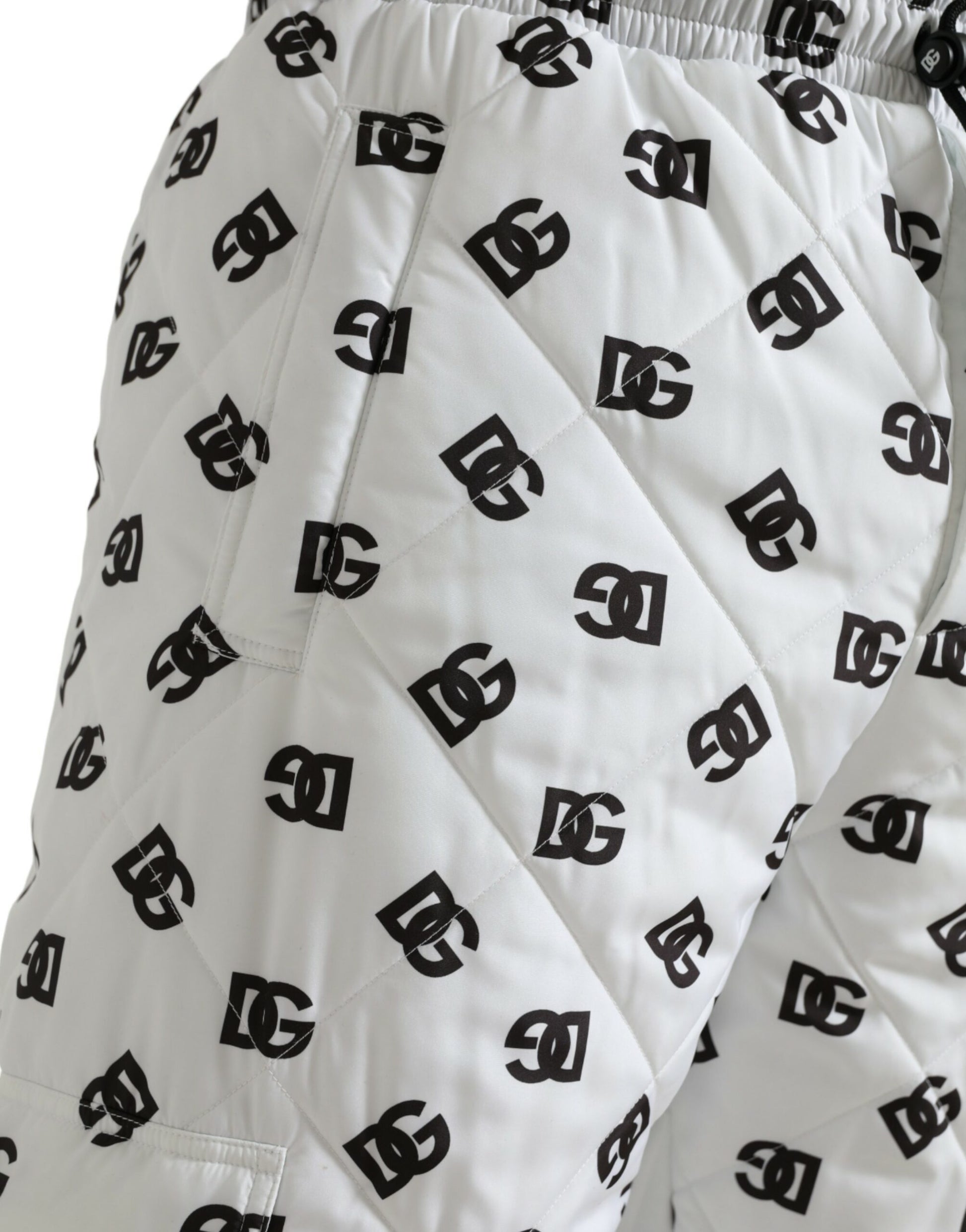 Dolce & Gabbana White Logo DG Print Men Jogger Sweatpants Pants by Dolce & Gabbana