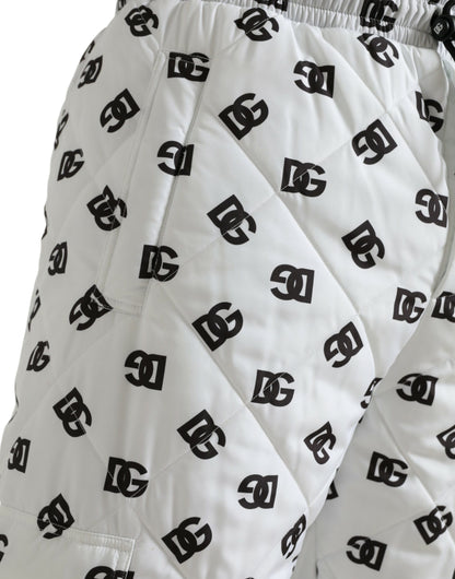 Dolce & Gabbana White Logo DG Print Men Jogger Sweatpants Pants by Dolce & Gabbana