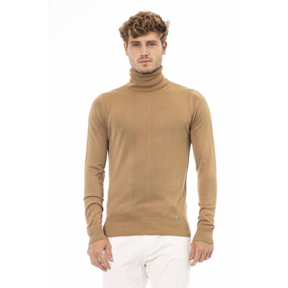 Baldinini Trend Beige Modal Men Sweater by Baldinini Trend