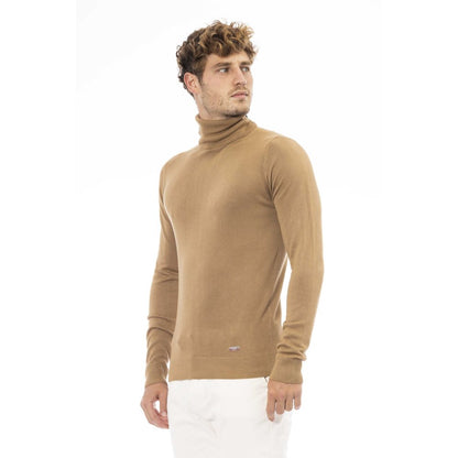 Baldinini Trend Beige Modal Men Sweater by Baldinini Trend