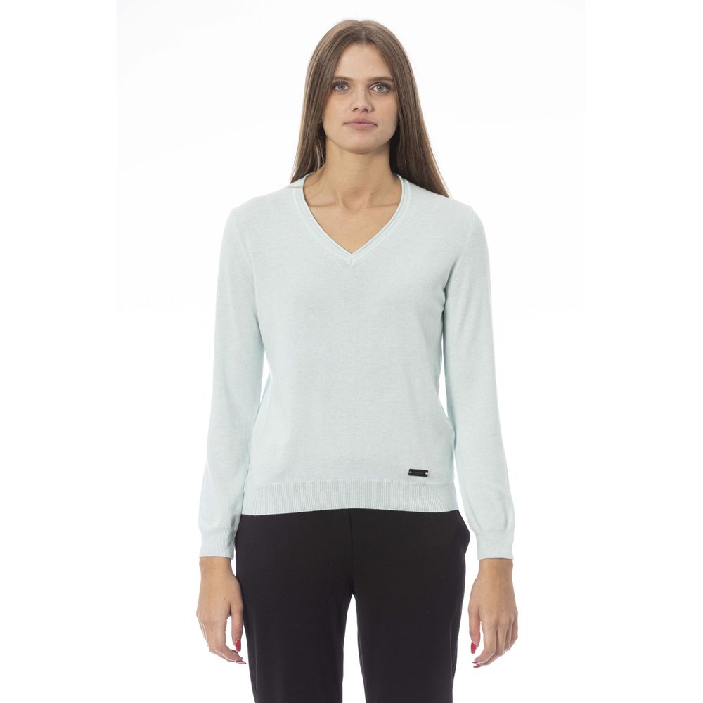 Baldinini Trend Light Blue Cashmere Women Sweater by Baldinini Trend