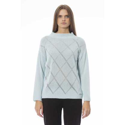 Baldinini Trend Light Blue Wool Women Sweater by Baldinini Trend