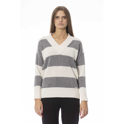 Baldinini Trend Gray Wool Women Sweater by Baldinini Trend