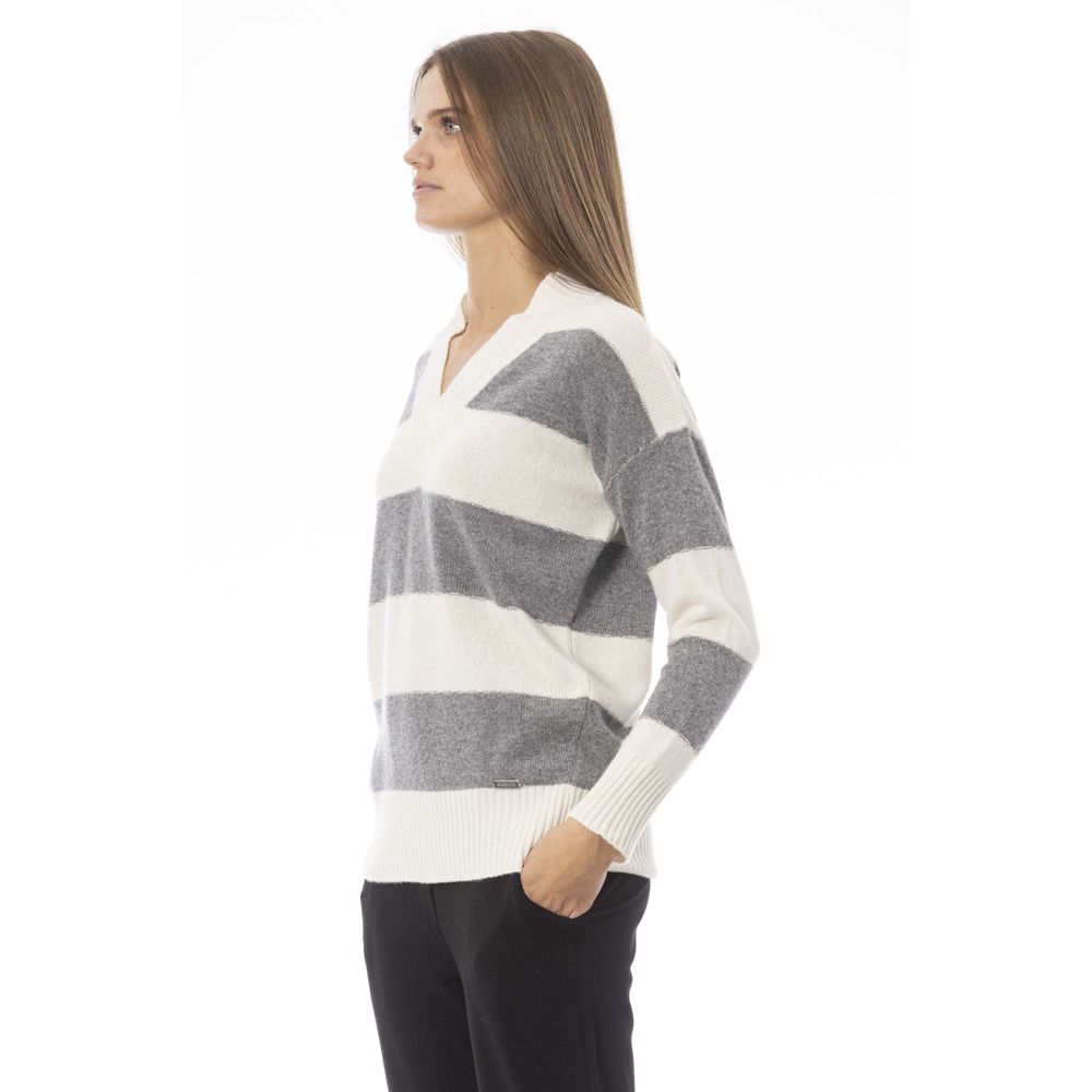 Baldinini Trend Gray Wool Women Sweater by Baldinini Trend
