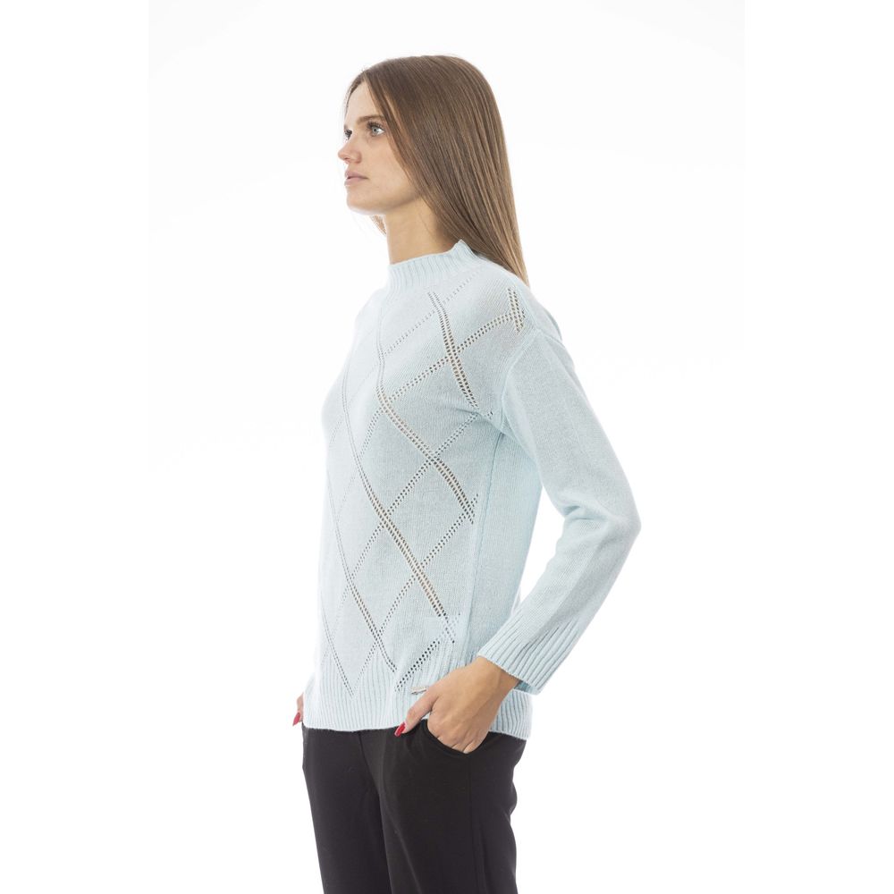 Baldinini Trend Light Blue Wool Women Sweater by Baldinini Trend