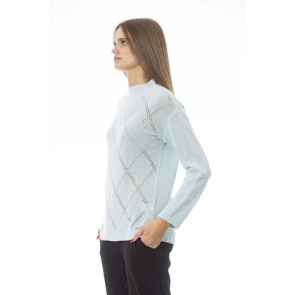 Baldinini Trend Light Blue Wool Women Sweater by Baldinini Trend