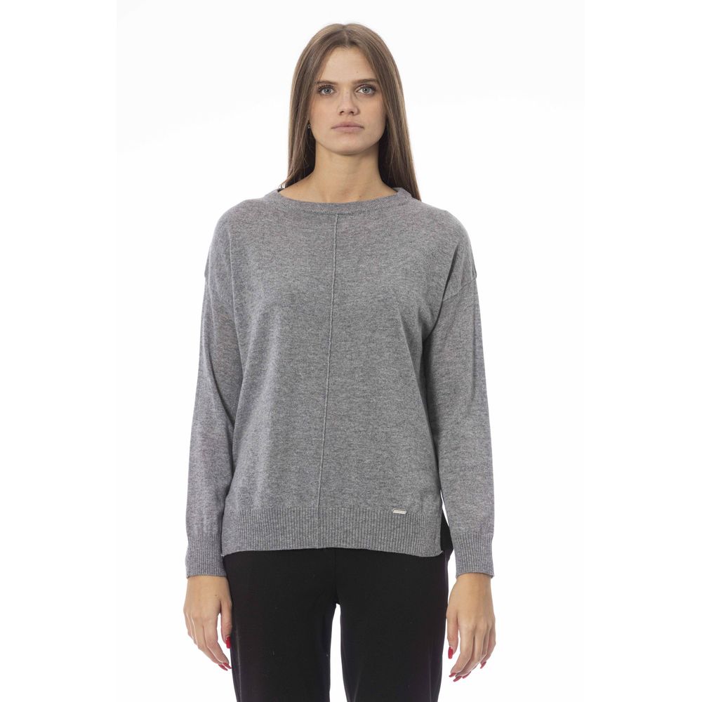 Baldinini Trend Gray Wool Women Sweater by Baldinini Trend