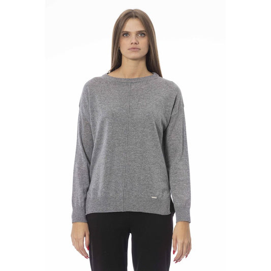 Baldinini Trend Gray Wool Women Sweater by Baldinini Trend