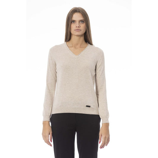 Baldinini Trend Beige Cashmere Women Sweater by Baldinini Trend