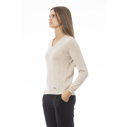 Baldinini Trend Beige Cashmere Women Sweater by Baldinini Trend