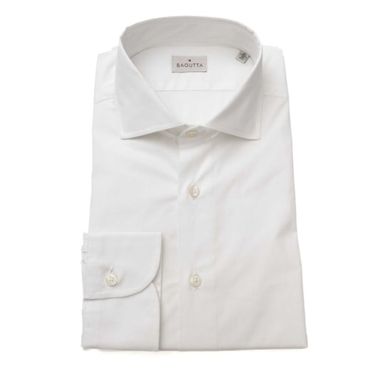 Bagutta White Cotton Men Shirt by Bagutta