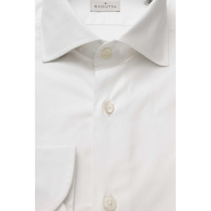 Bagutta White Cotton Men Shirt by Bagutta