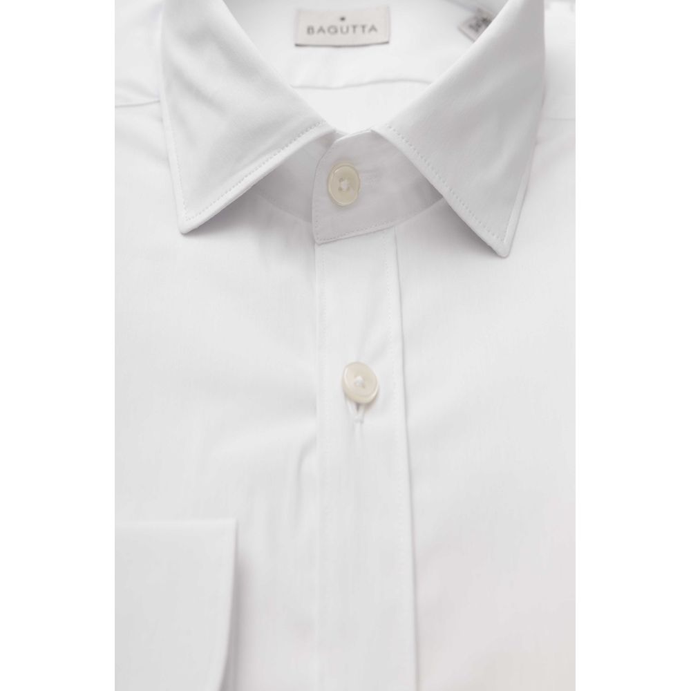 Bagutta White Cotton Men's Shirt by Bagutta